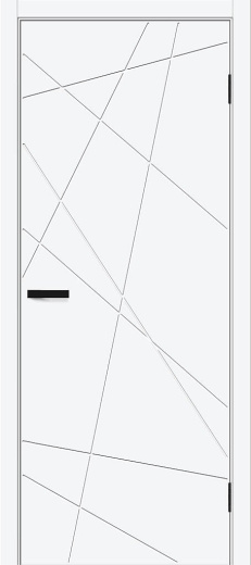 Дверь эмалит Граффити-5.Д.П ПЭТ White Silk