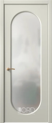 Дверь экошпон Dolce U ПО стекло сатинат белый