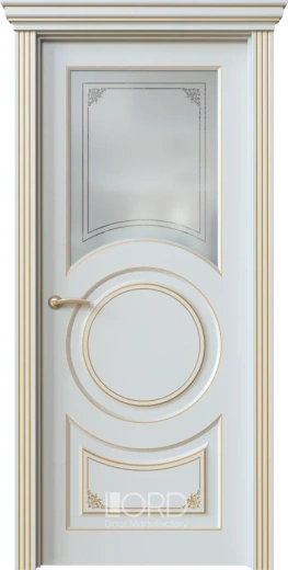 Дверь экошпон Dolce 1.4 ПО стекло с гравировкой