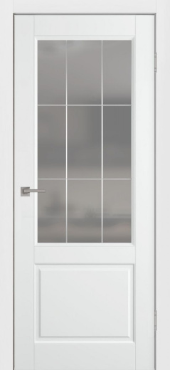 Дверь со стеклом Нарвик ПО белая эмаль