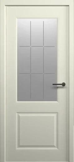 Дверь со стеклом Стиль 1 ПО латте эмаль